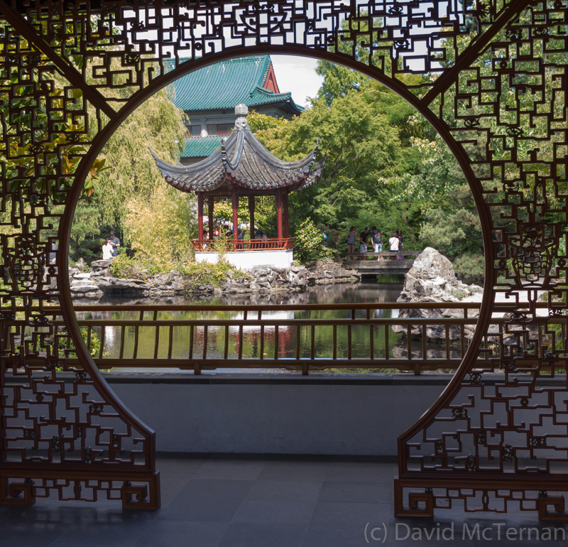 Chinese garden view